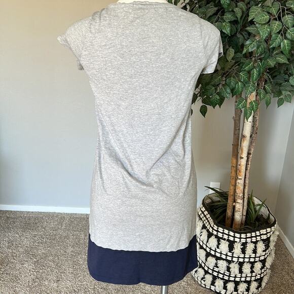 Boden Colorblock T-shirt Shift Dress Grey - Picture 5 of 8